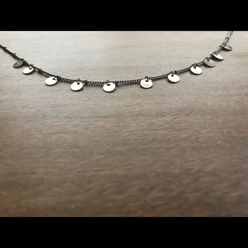 Golden charmed necklace